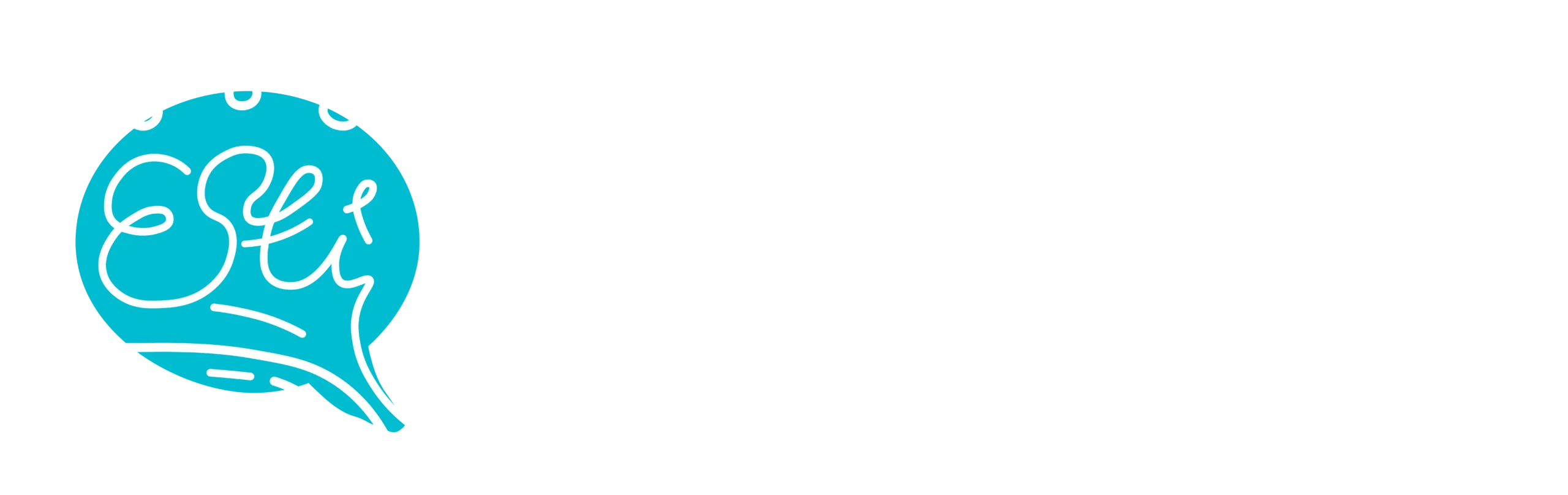 Logo - ESTI horyzontal white
